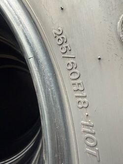 265/65/18  (4 Tires) $60.00/ All 4