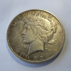 1922 Peace Dollar VF