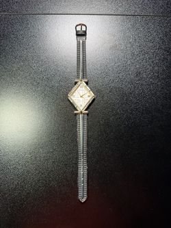 Futura Ms Bella 41550S Diamond Shape Crystal Bezel Watch Untested As-Is