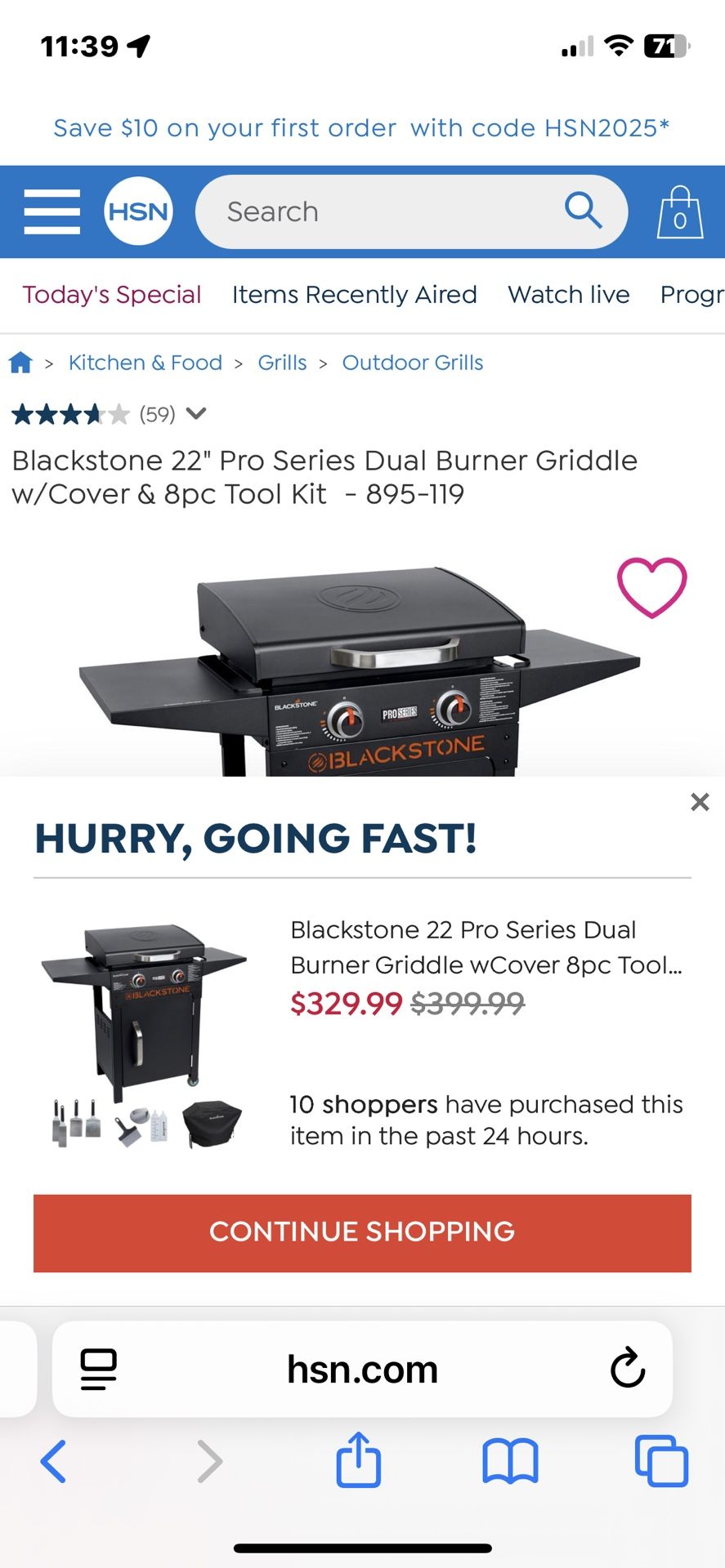 28 Inch Blackstone Gas Grill Model 1883 Still In The Box