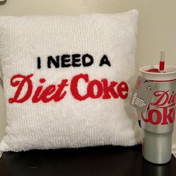 Special Edition Owala Diet Coke Tumbler And Pillow CAN BUY SEPARATELY 