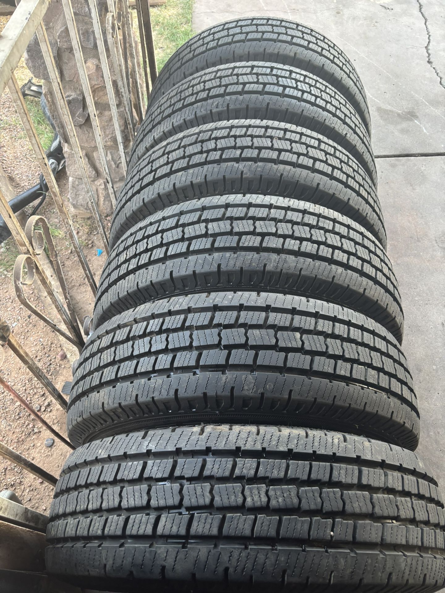 Lt 245 75 16 Beautiful Set Of 6 Tires Cooper Discovered Have 100% Tread Left 10 Ply Load Range E