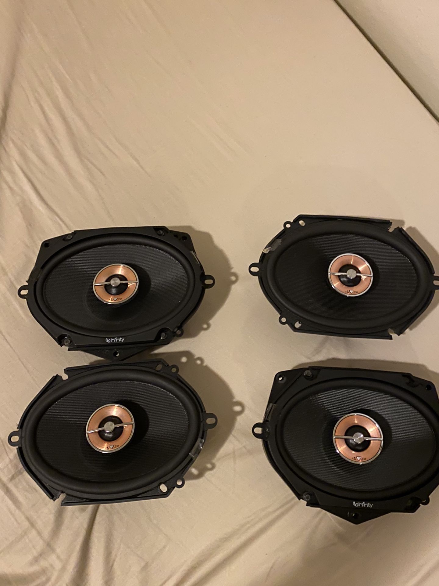 4 Infinity Kappa 86cfx 6” x 8” Two-way Car Audio Speaker Kicker Front and Back