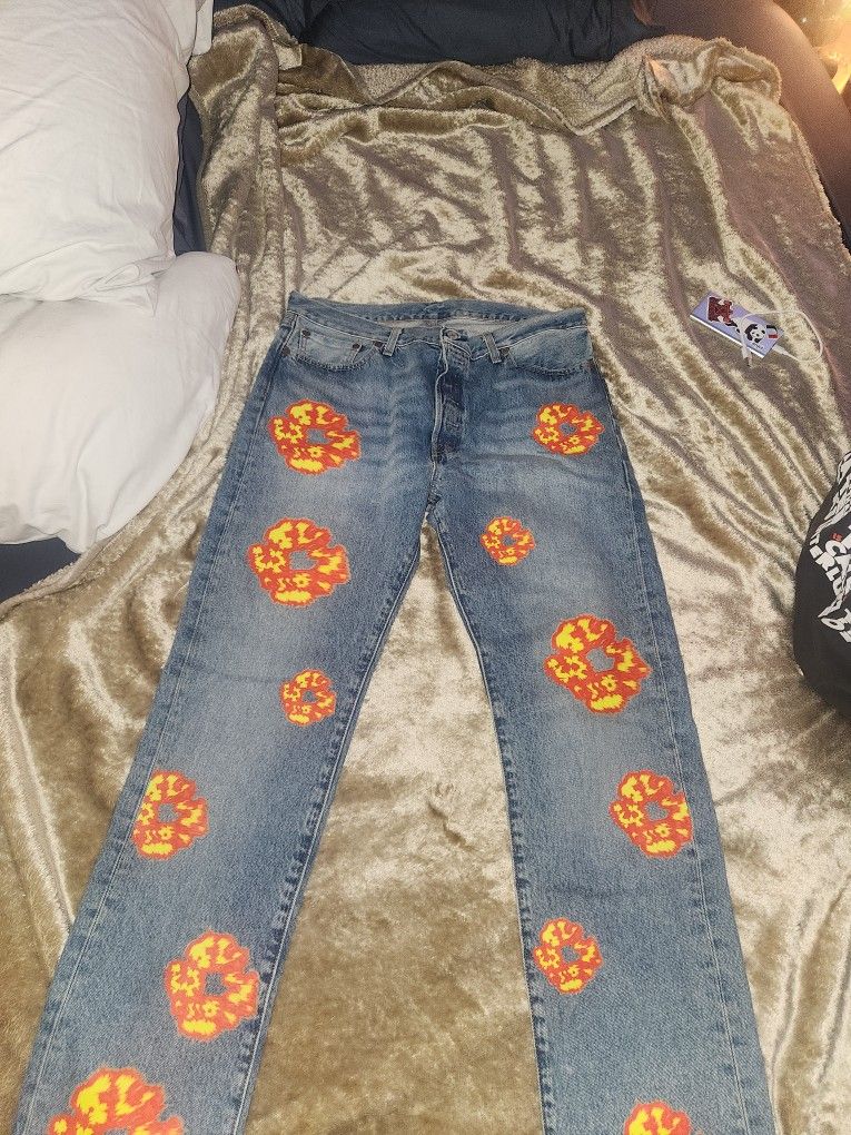 denim tears x offset jeans size 36 for Sale in Boca Raton, FL