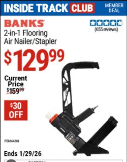 Flooring air stapler