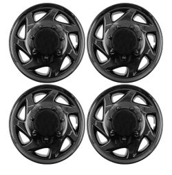 Black 16in Hubcaps Wheel Covers