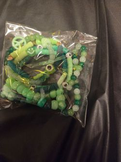 Green bracelet 6 pack