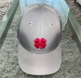 Women's Black Clover Live Lucky Grey Cap Hat Top Golf