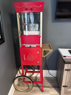 Vintage-Style Popcorn Machine – Classic Movie Theater Charm!