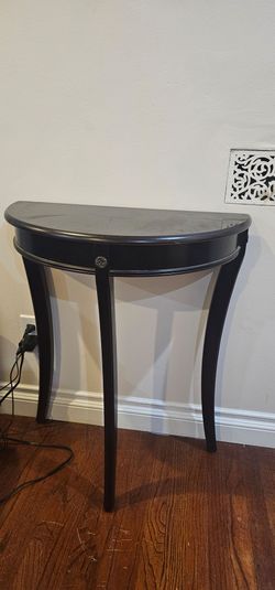 Demilune console table