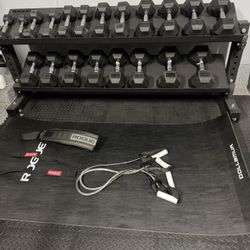 ROGUE 2-Tier Universal System 2.0 and ROGUE Dumbells Set