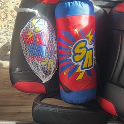 Kids Punching Bag And Gloves