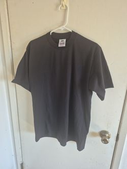 PRO CLUB BLACK 12 PC MAN'S HEAVYWEIGHT COTTON SHORT SLEEVE T SHIRT SIZE L