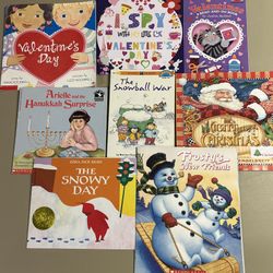 Children's winter themed picture books bundle of 8 