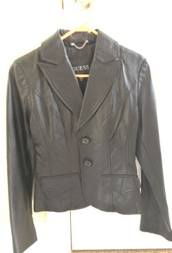 Women's Guess leather jacket size medium