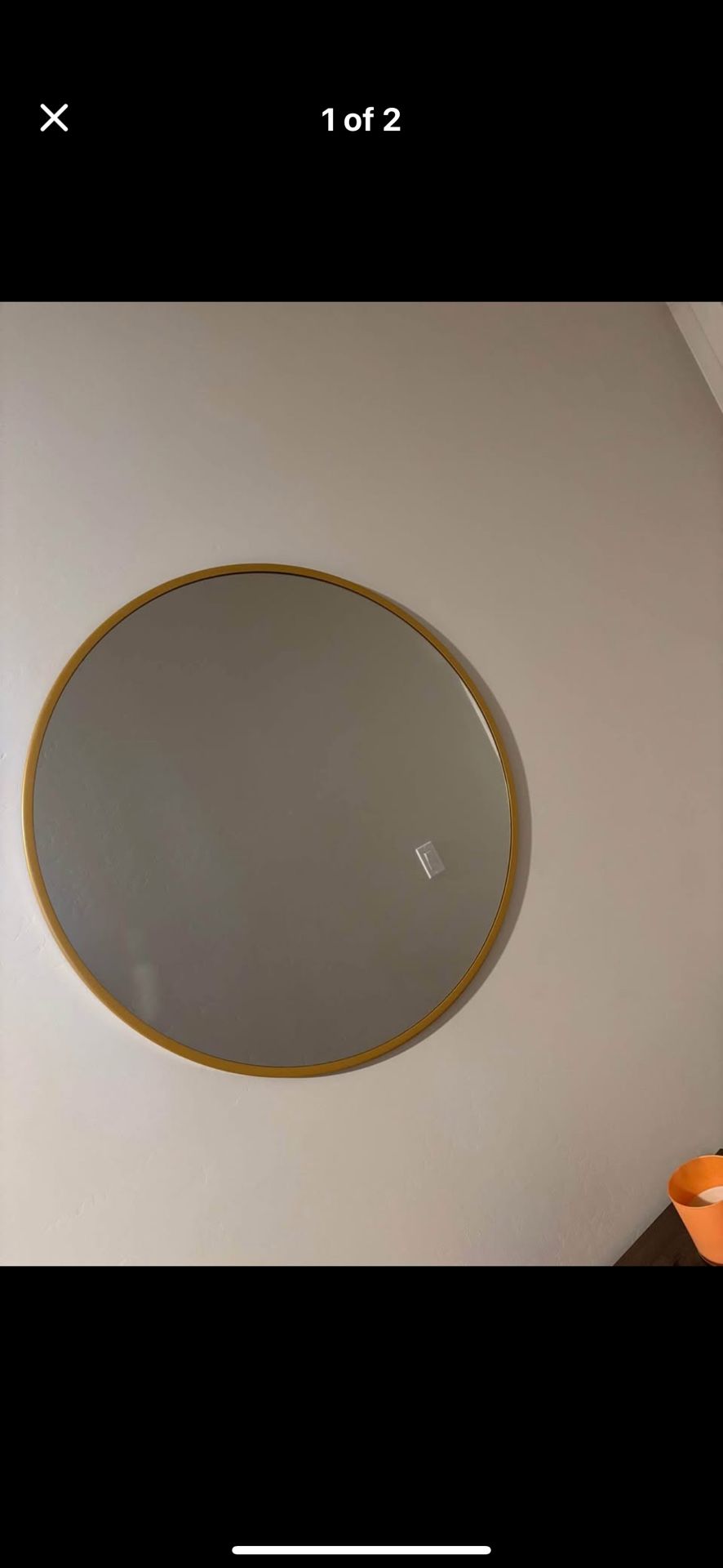 Gold Round Mirrors