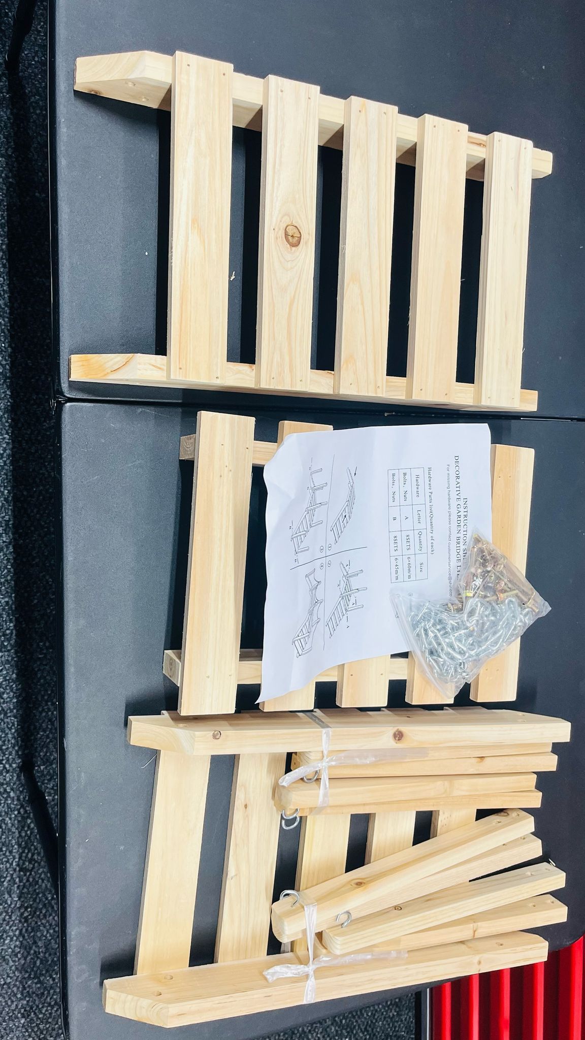 Cedar Wood Garden Bridge Decorative Outdoor