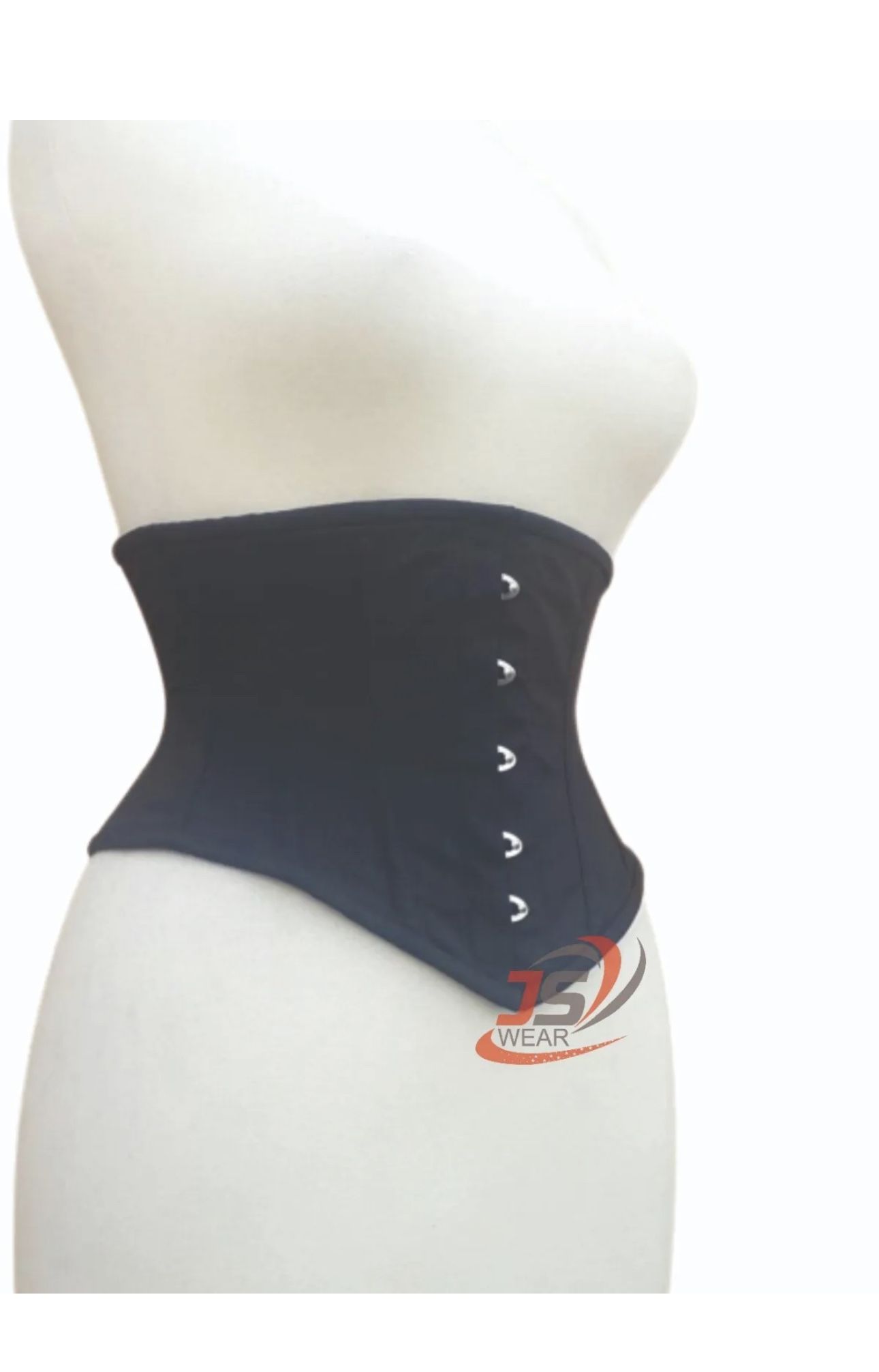Cotton Hourglass Curve Waspie Steel Boned Women's Underbust Corset Waist Trainer