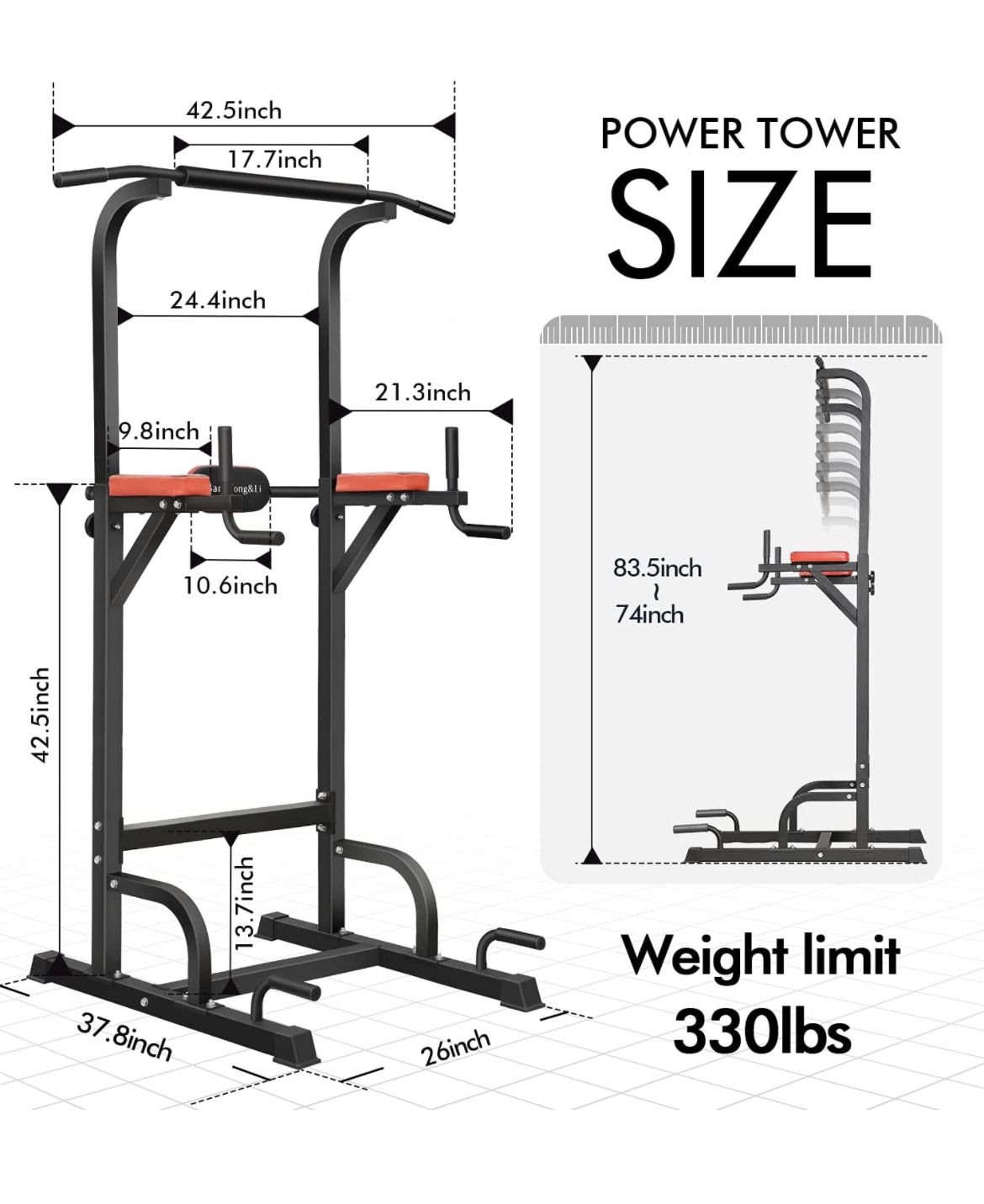 Pull Up Dip Bar Station