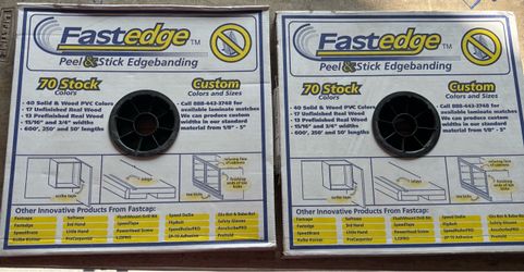 2 Boxes FastCap FastEdge Peel and Stick Edge Banding Maple