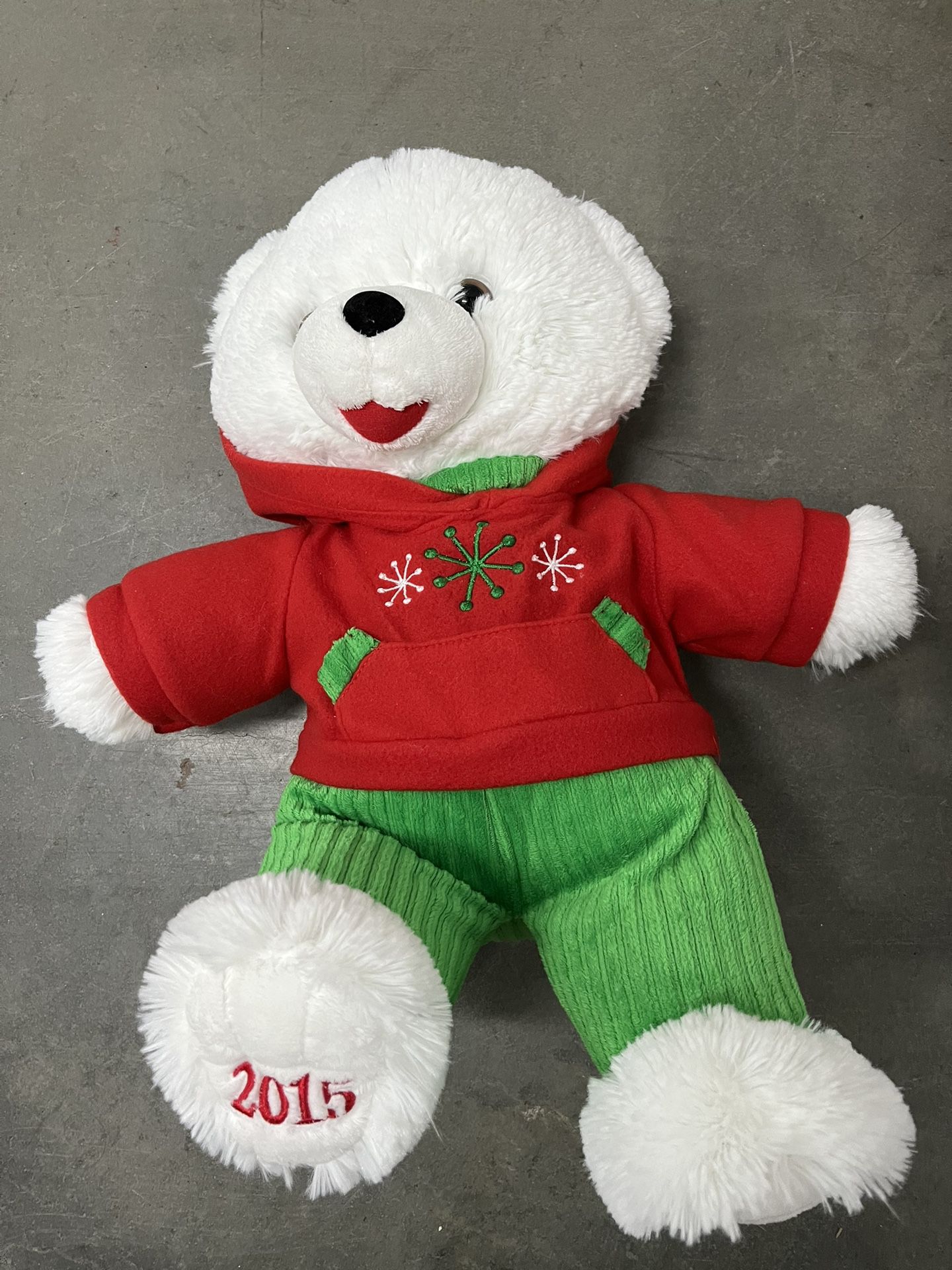 Christmas Teddy Bear 2015 On The Foot