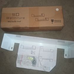 Bali Metal Floating Shelves White Made Of Steel 3 Shelfs Brand New 