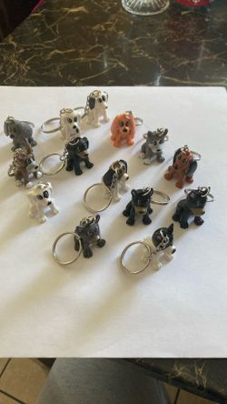 Rinco small puppy keychains 14 pc