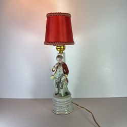 Miniature, Porcelain Lamp.