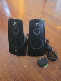 Logitech Z520 2.0 PC Computer Laptop Speaker System with AC adapter,