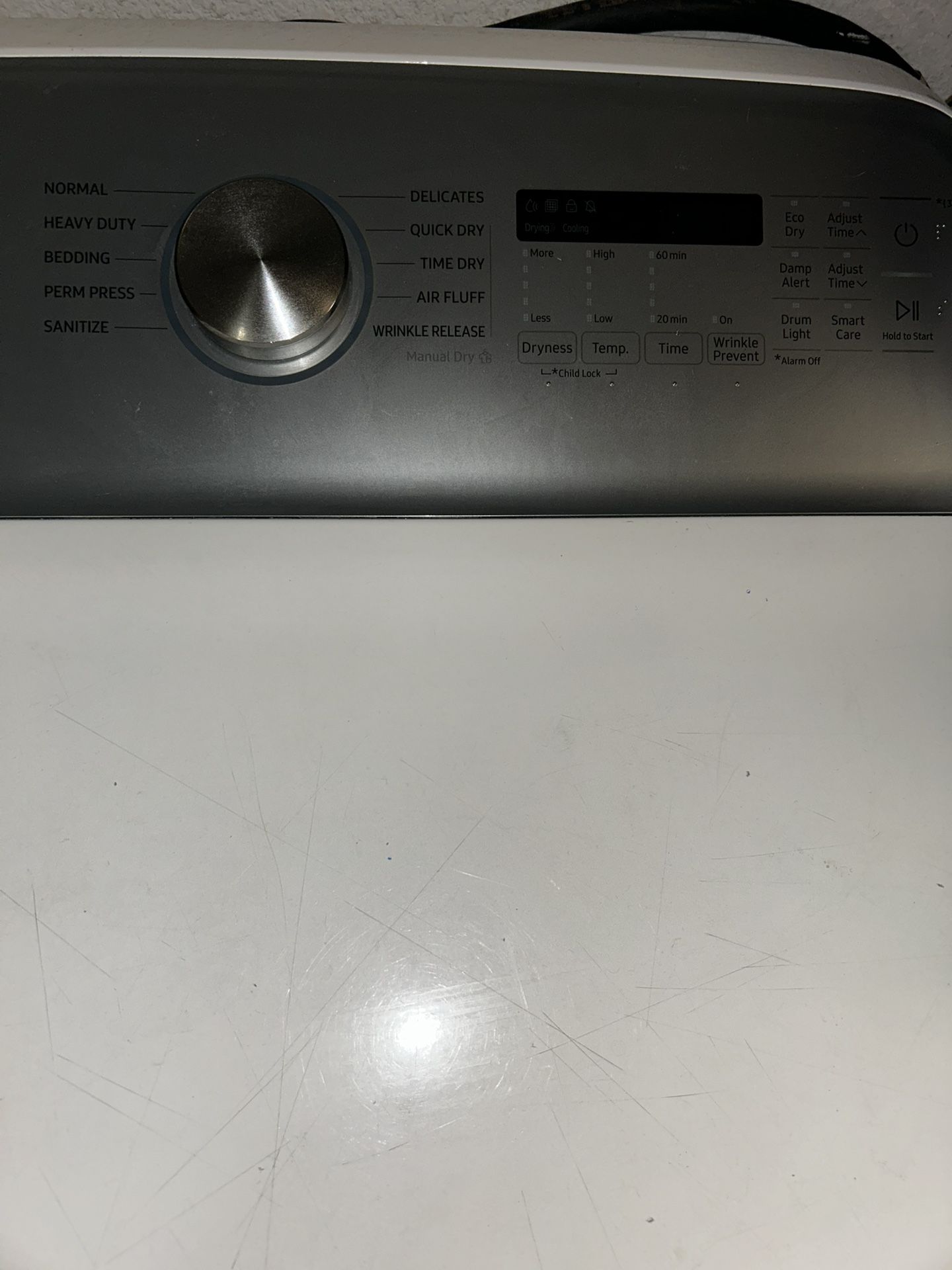 Samsung Dryer 7.4 cu. ft. Electric Dryer with Sensor Dry in White DVE50R5200W/A3/