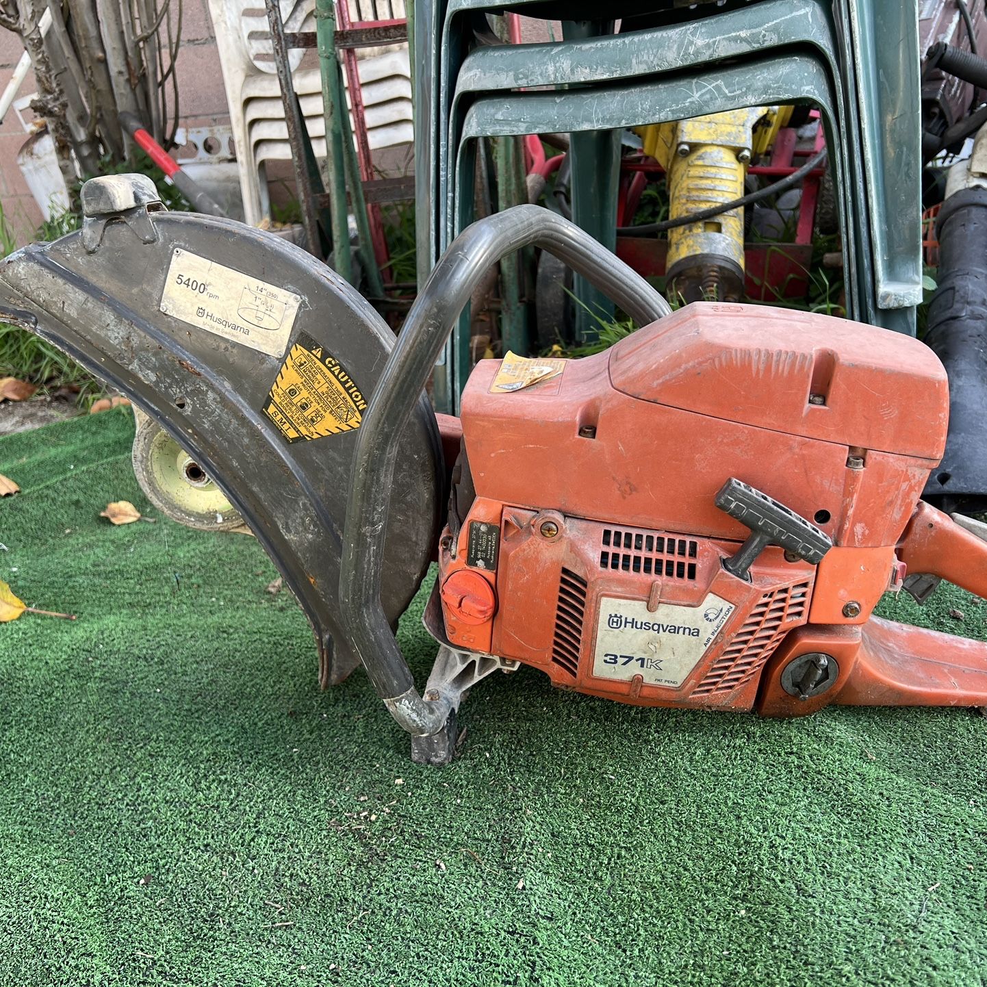 Husqvarna 371k concrete sale saw