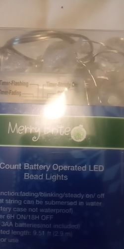 30-count Battery operated LED bead lights