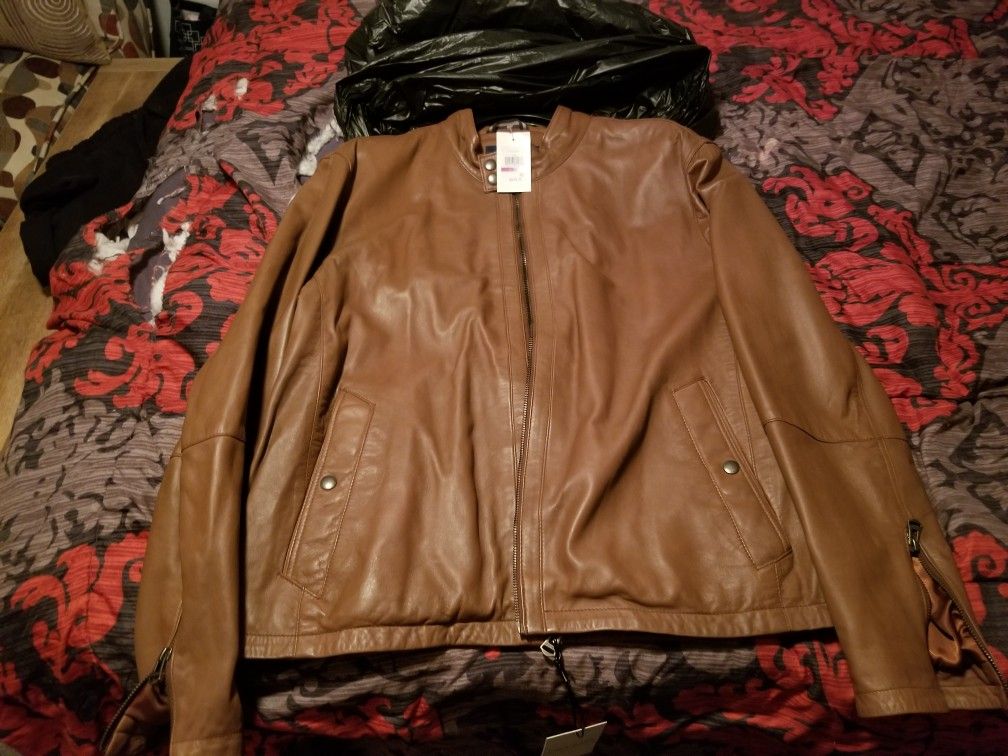 Cole Haan Leather Jacket ( MEN)