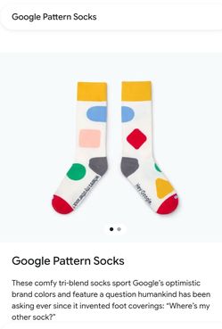 Google Pattern Socks