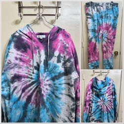 Hazel Blues T i e D y e Lounge Set Size 2XL