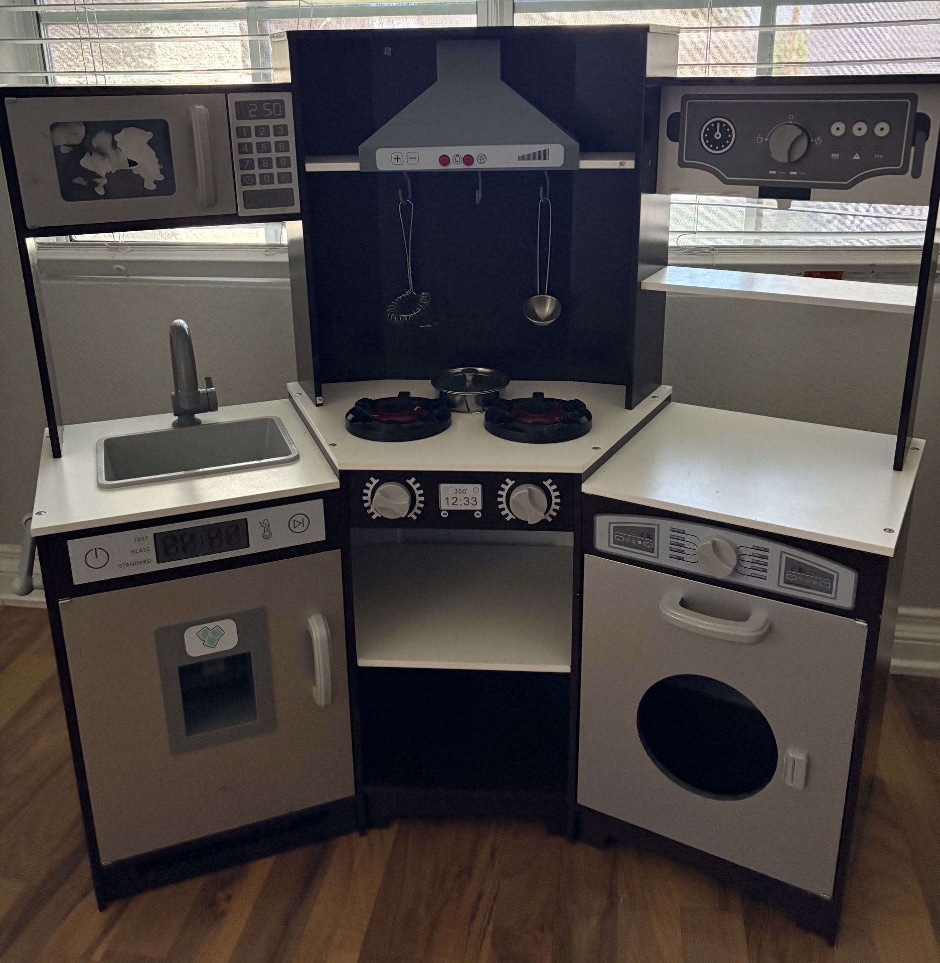 Wooden play kitchen