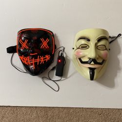 2 Halloween Costume Masks