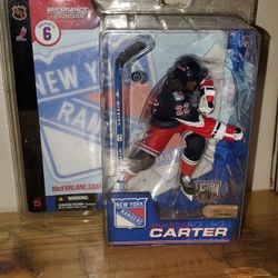 NHL New York Rangers Anson Carter Action Statue By McFarlane! Never Removed From Box!