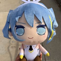 HATSUNE MIKU Kyurumaru Big Plush Doll White Bunny