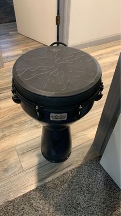 Remo drum with case