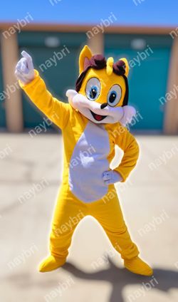 Tails Fox Mascot Costume with Aviator Goggles for Sale