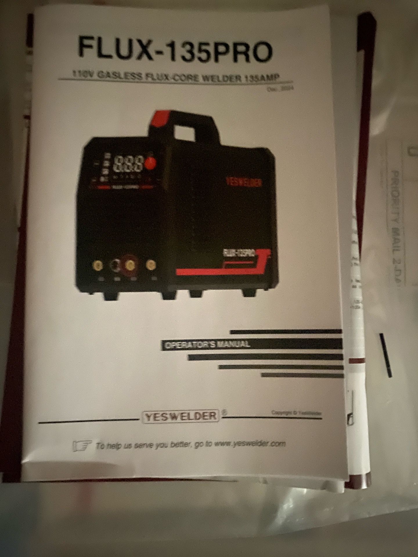FLUX-135PRO 110V GASLESS FLUX-CORE WELDER 135AMP