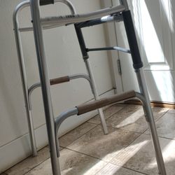 Foldable Walker for Seniors - Aluminum Folding Walker 7-Height Adjustable Compact Walkers Excellent Condition
