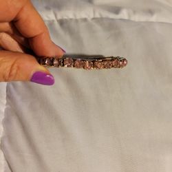 Pink Crystal Stetch Bracelet