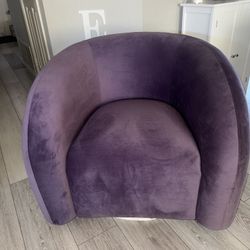 Purple Swivel Chair Set Of 2 