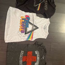 Xs Band Tees. Bon Jovi And Pink Floyd 