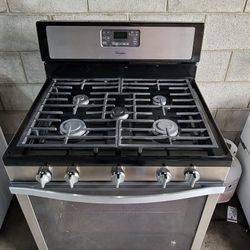 Whirlpool 5 Burner Convectional Stainless Steel Gas Stove Range Estufa 