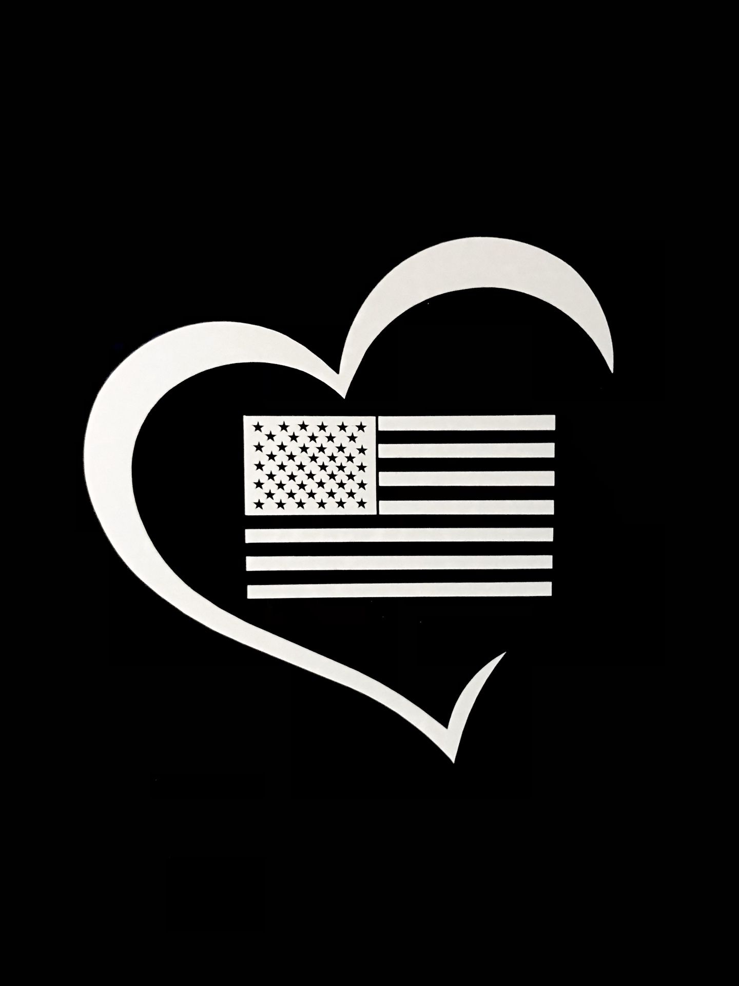 White Vinyl Decal 4”x 4”Can be ordered in any size