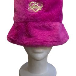 Juicy Couture Hot Pink Fuzzy Bucket Hat
