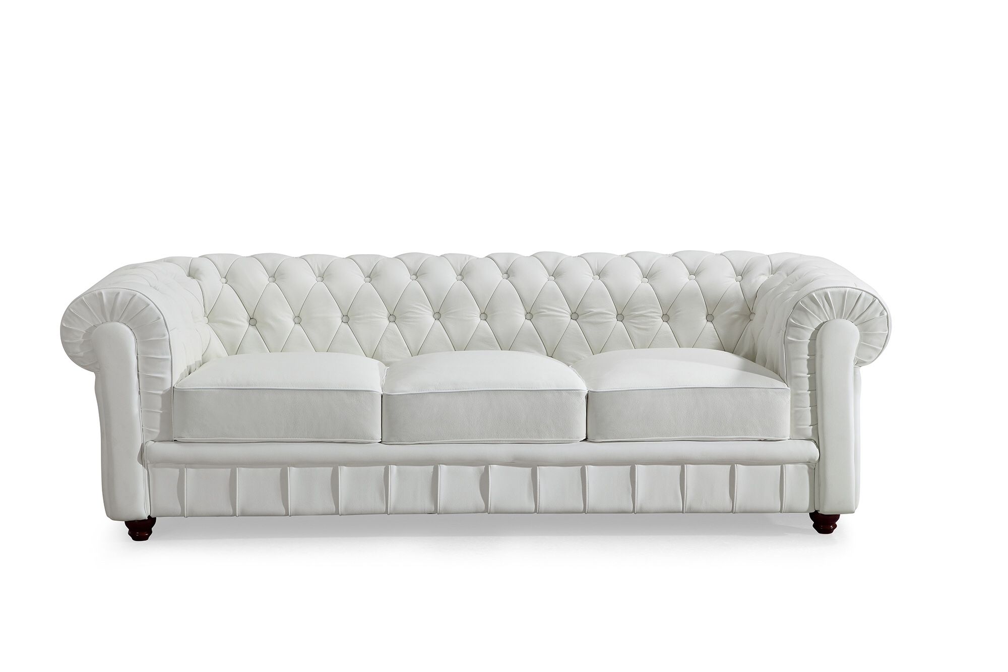 Chesterfield Design Sofa Couch for Living Room Leather Surface 